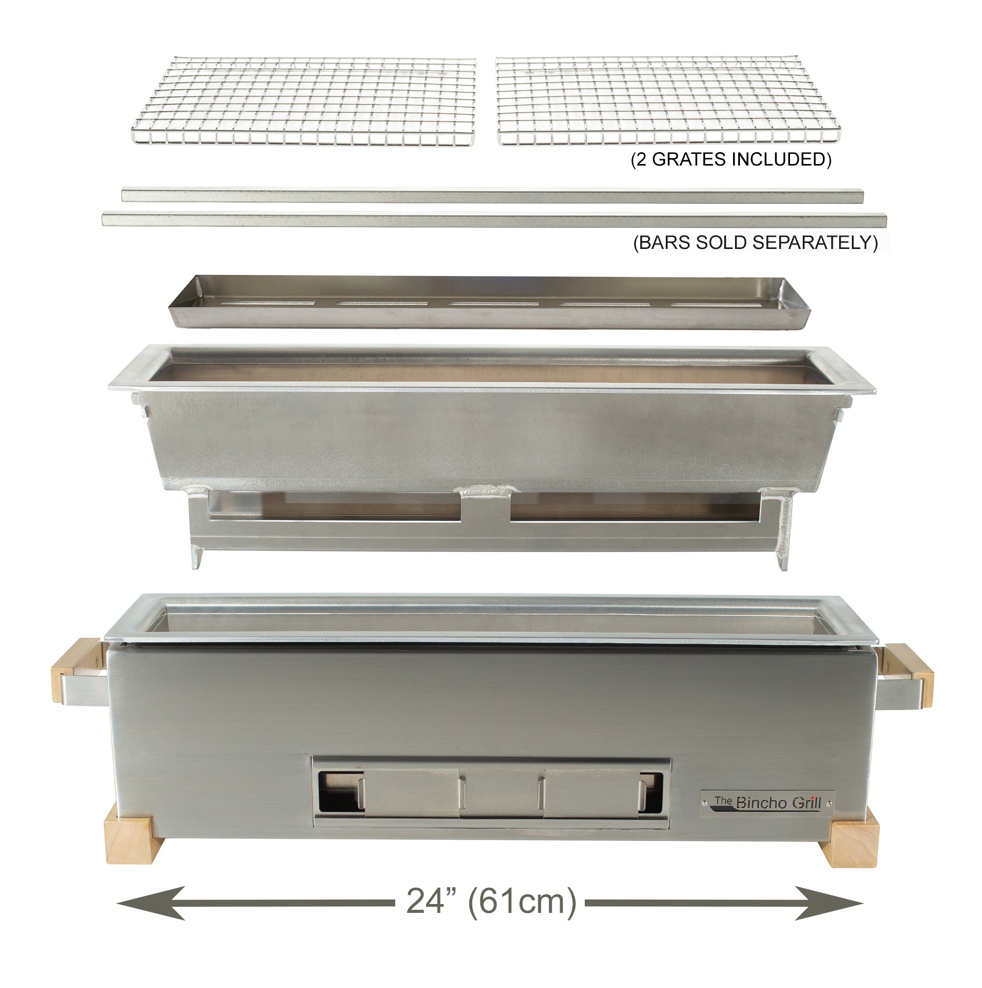 24" Yakitori Tabletop Charcoal Grill (GR610S)