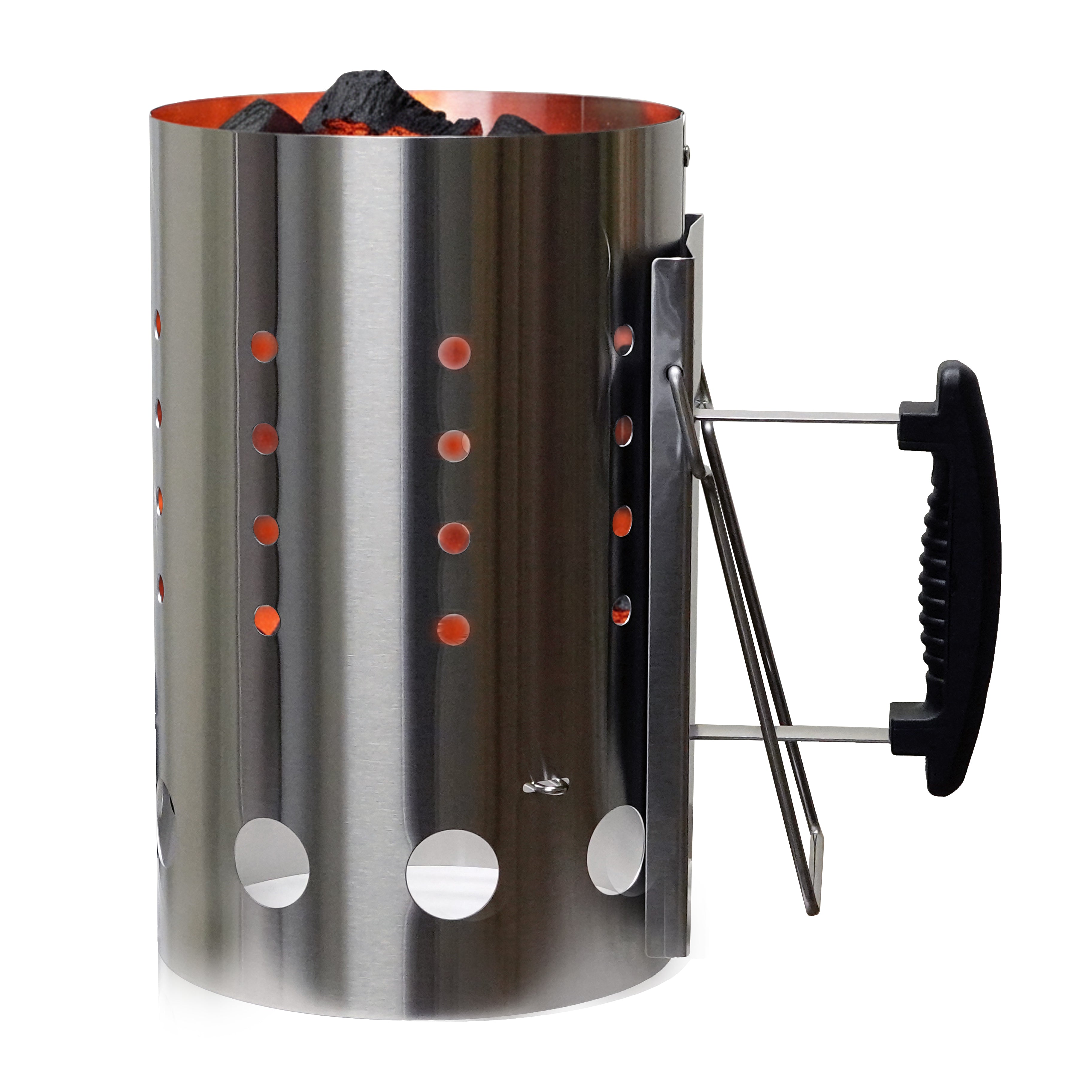 Charcoal Chimney Starter--Stainless Steel