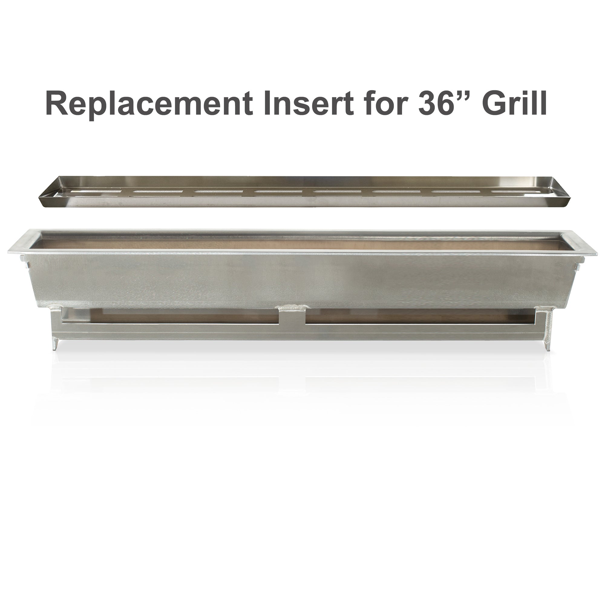 Replacement Aluminum Insert for 36" Grill (Charcoal Box)
