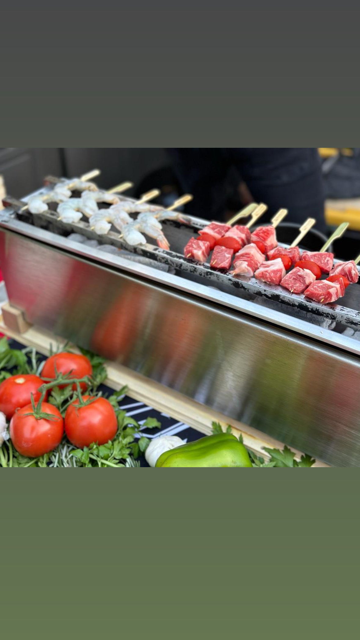 36" Yakitori Tabletop Charcoal Grill