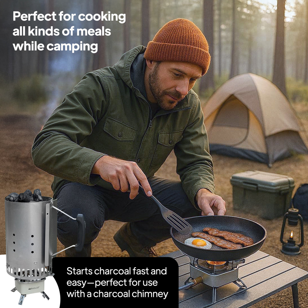 Portable Stove--Gas Burner 12800W High Heat Ultimate Charcoal Starter