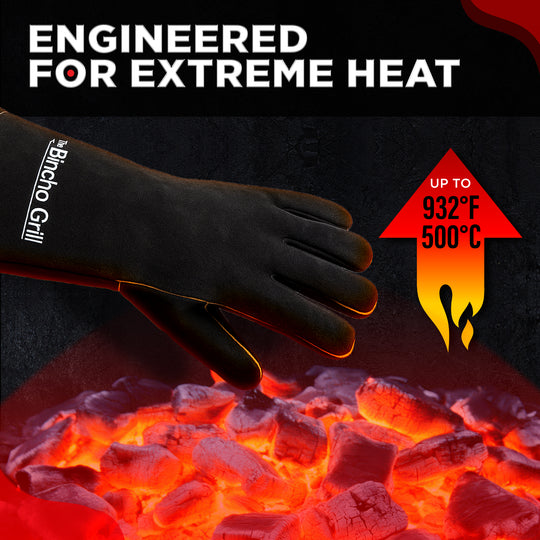Heat Gloves – Cowhide Leather Safety Working Gloves (14”)