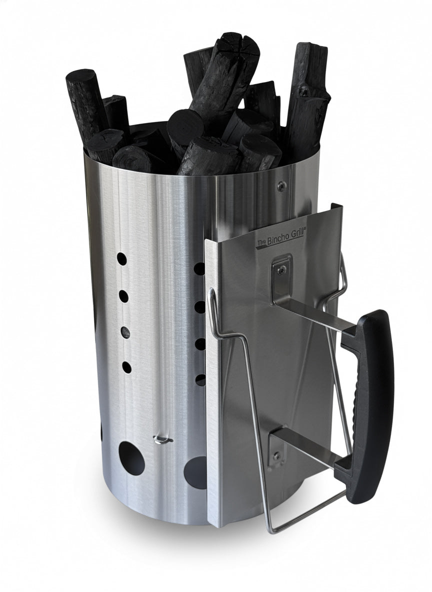 Charcoal Chimney Starter--Stainless Steel