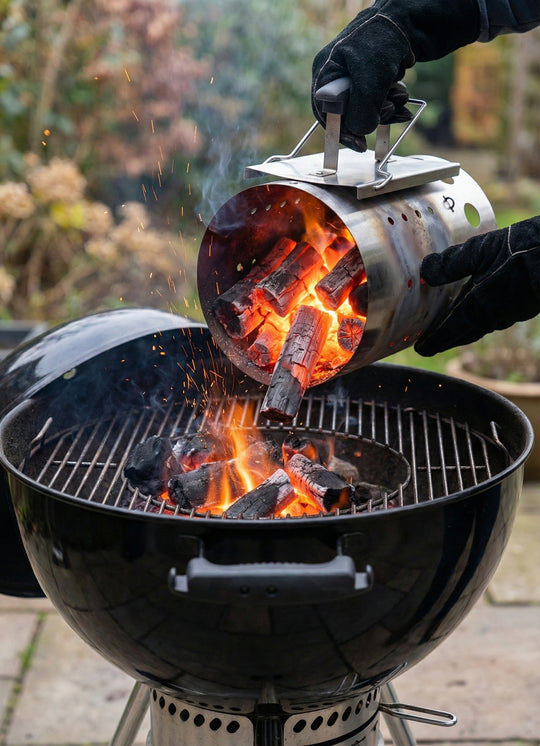 Charcoal Chimney Starter--Stainless Steel