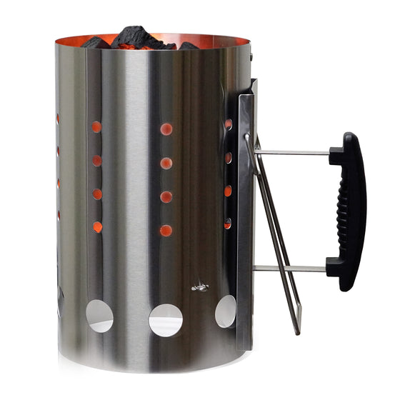 Charcoal Chimney Starter--Stainless Steel