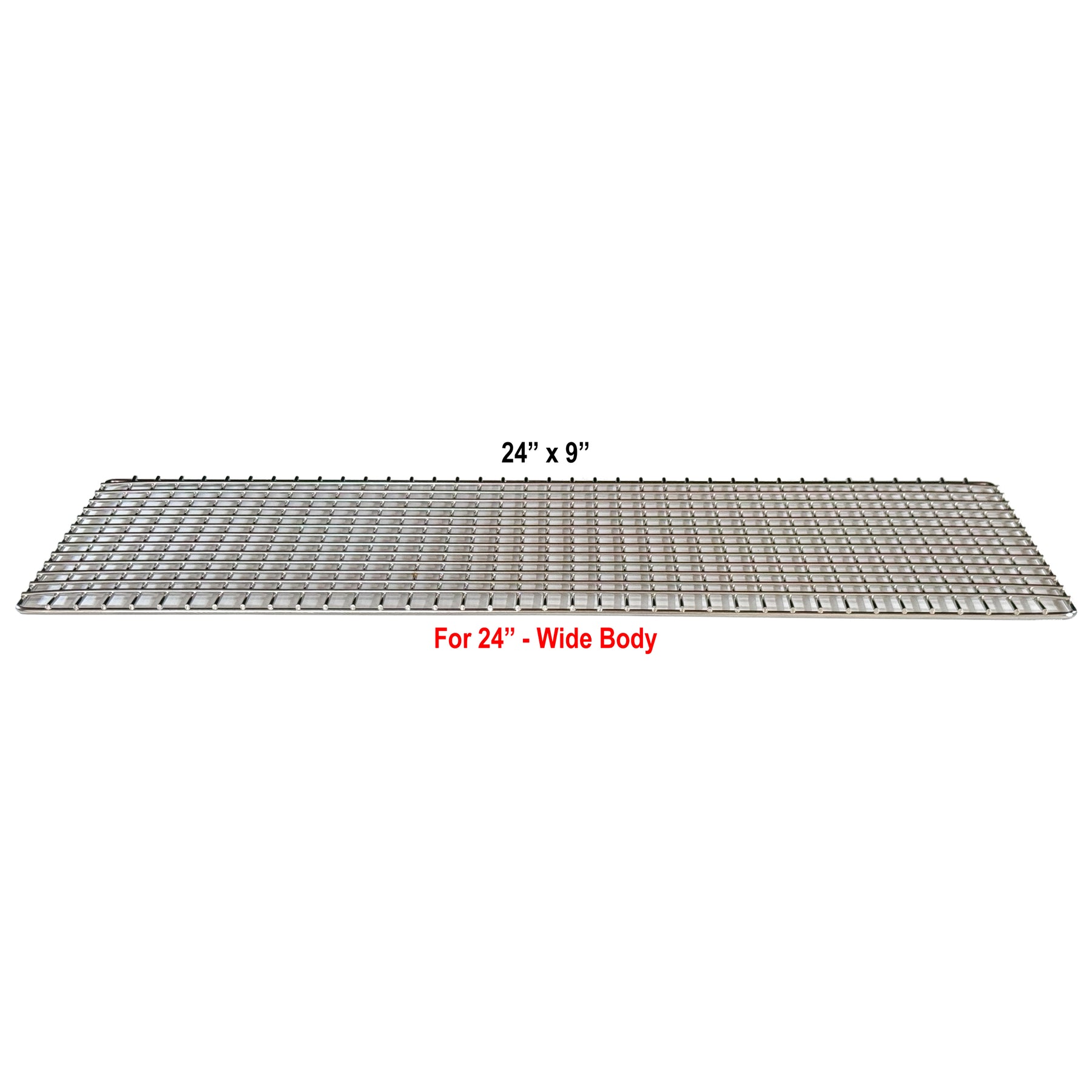 Stainless Steel Grate 24" x 9" Heavy Gauge for 24" WideBody The