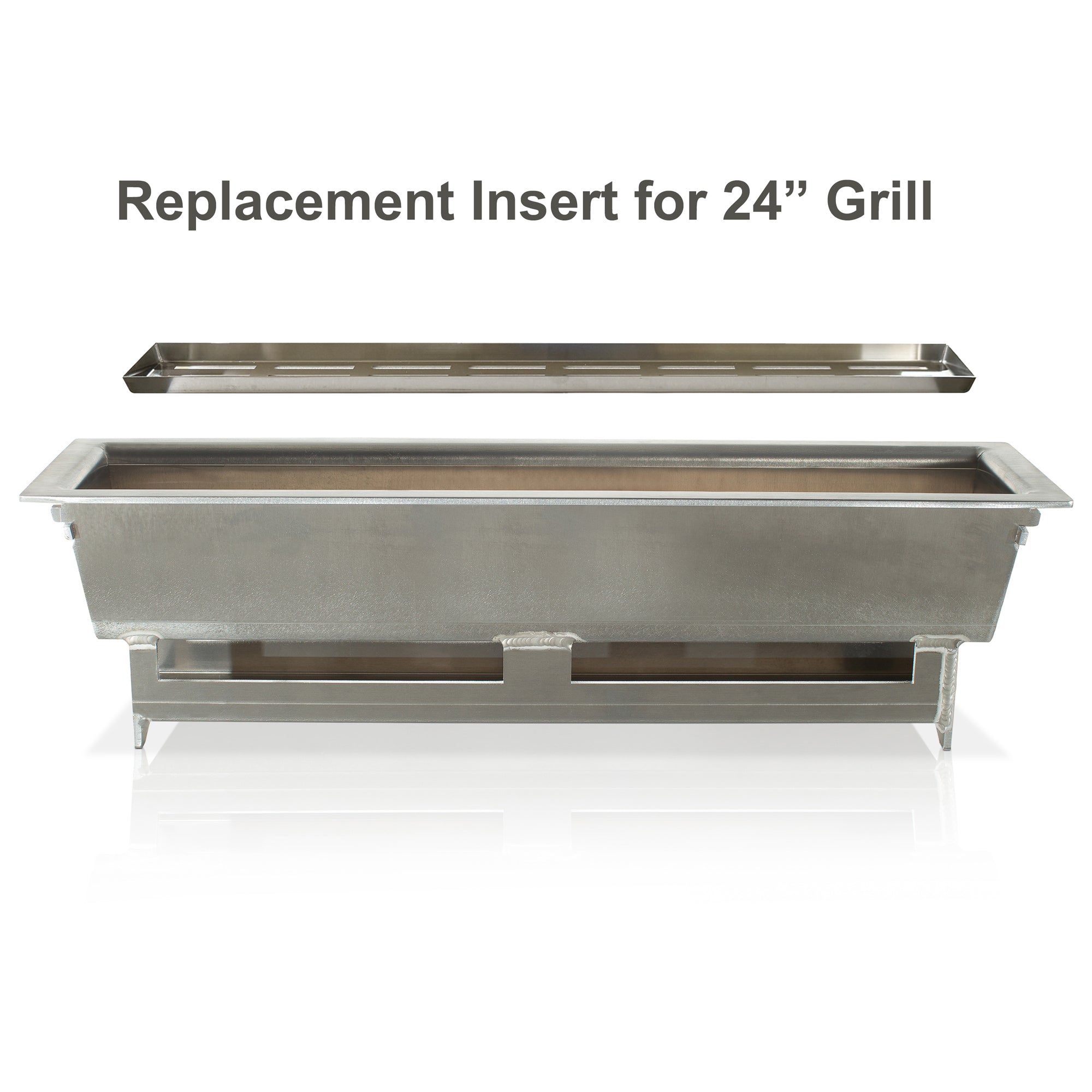 Replacement Aluminum Insert for 24" Grill (Charcoal Box)