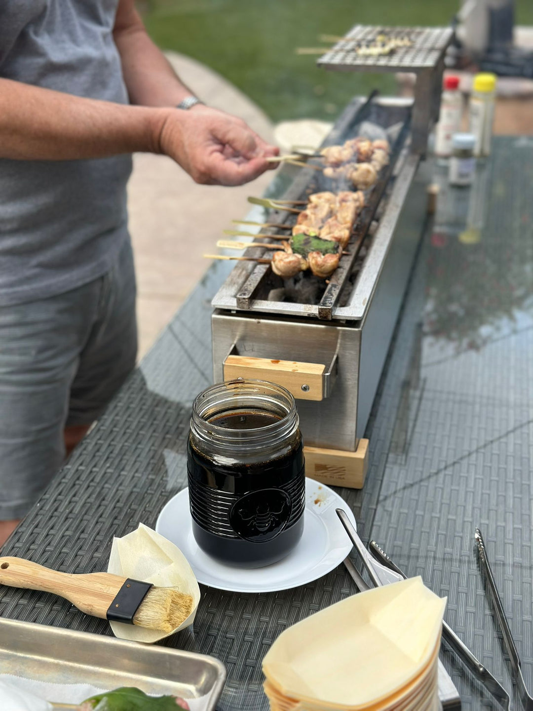 36" Yakitori Tabletop Charcoal Grill  (GR915L)