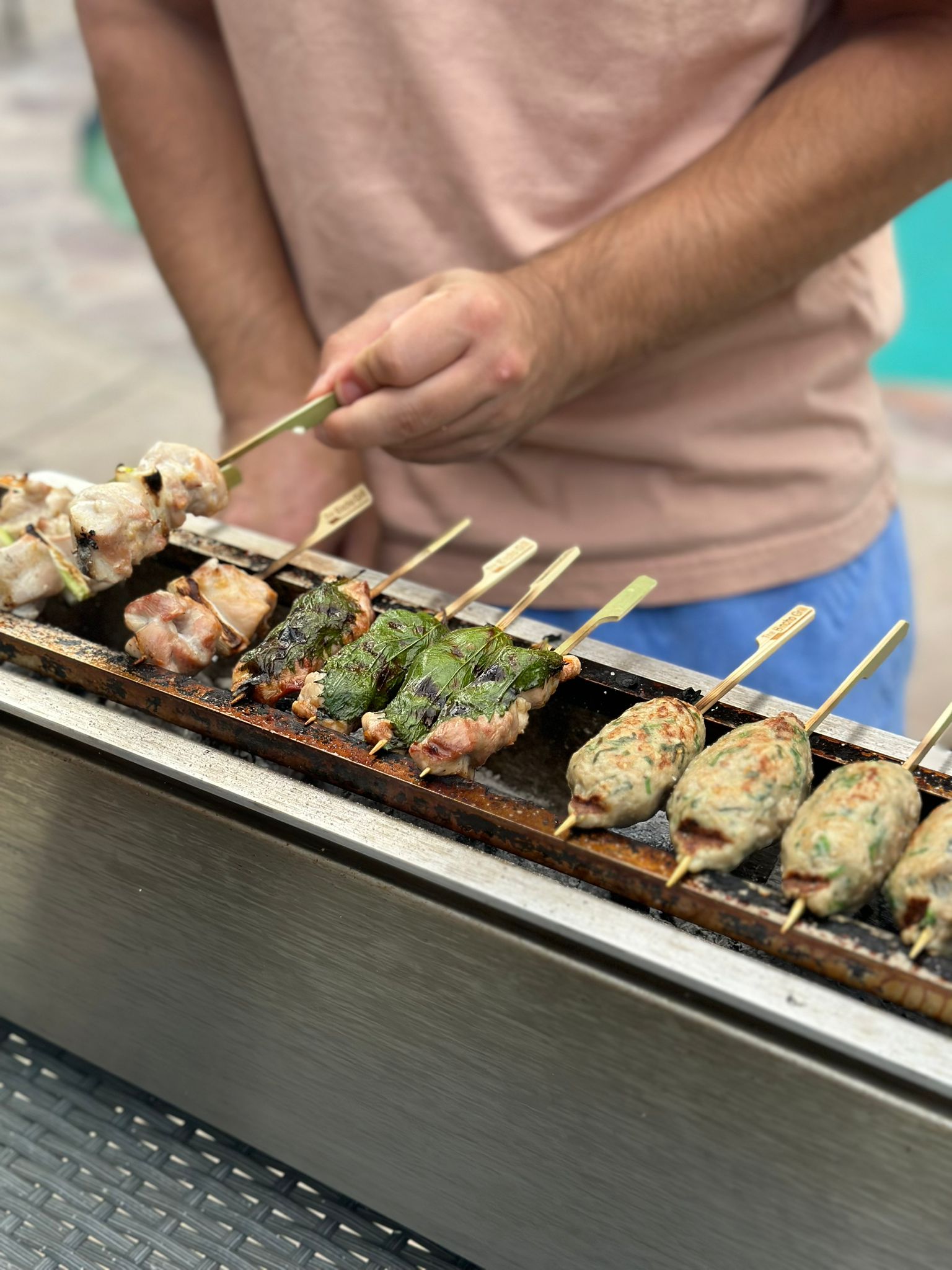 36" Stainless-Steel Skewer Rods/Bars for use with 36 inch grill (pair, 2ea.)