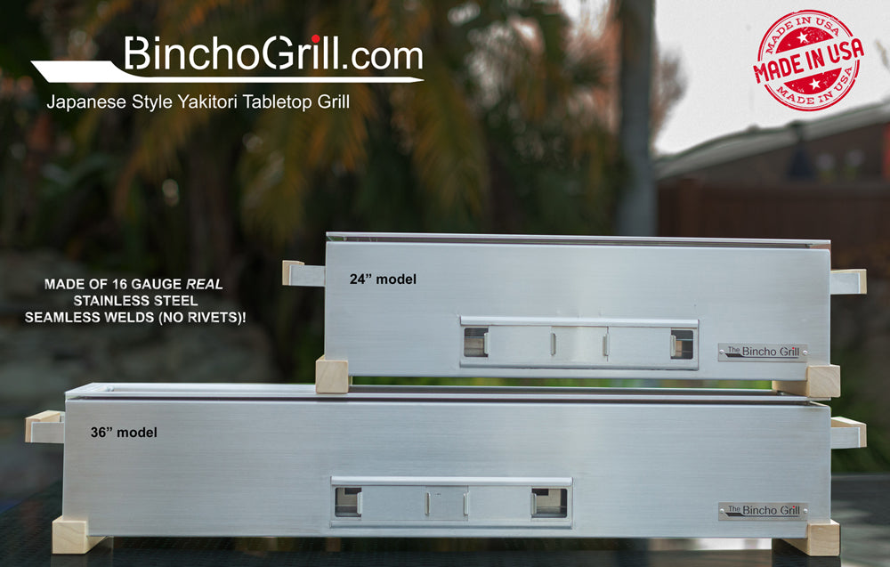 36" Yakitori Tabletop Charcoal Grill