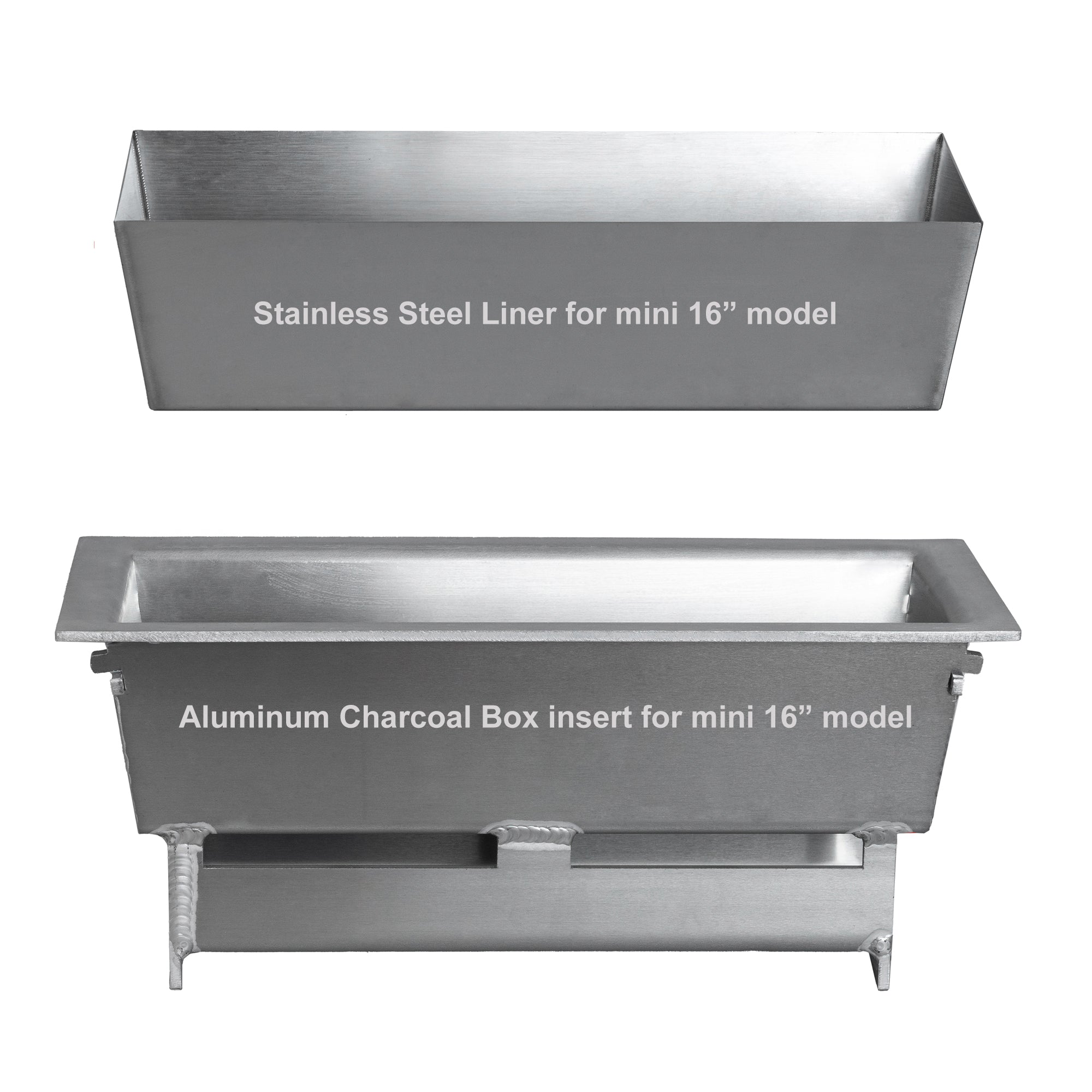 Replacement Aluminum Insert and Liner for 16" Grill-mini (Charcoal Box)