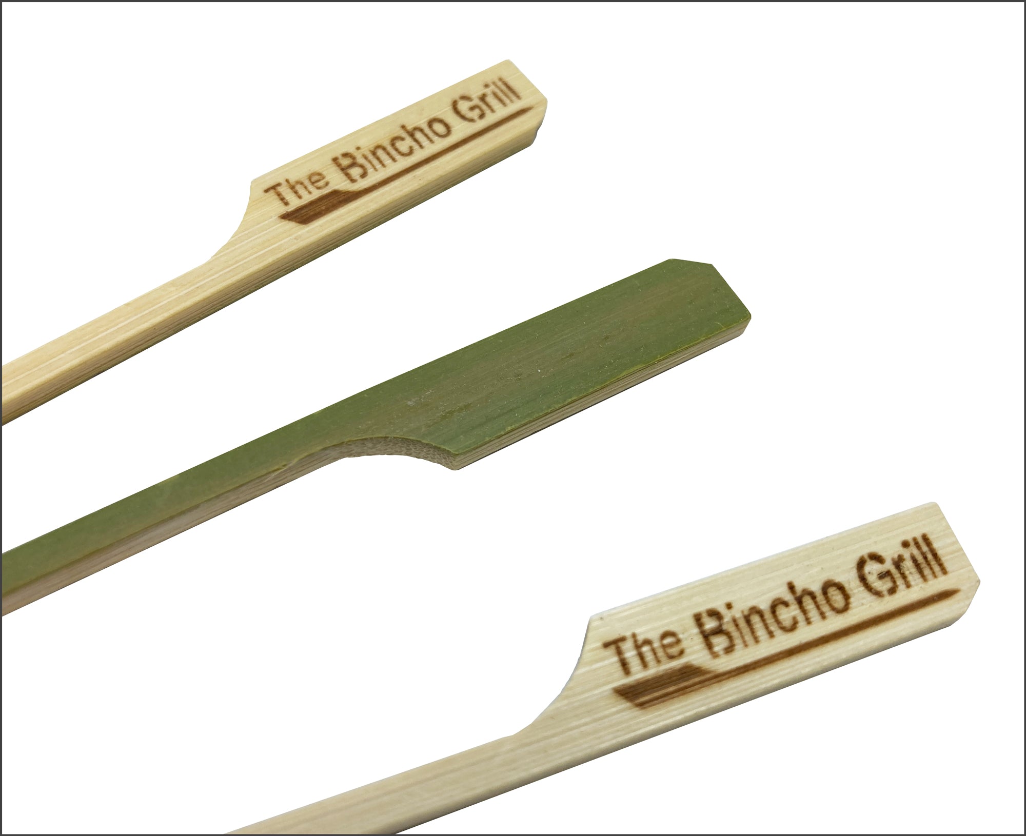 Bamboo Paddle Skewers 6" (Green Skin)